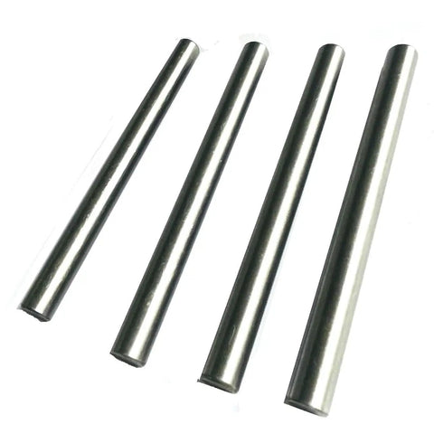 Heavy Duty 3/8 Inch By 6 Inch Steel Shelf Pegs, Precision Ground Dowel Pins For Secure Shelving, Rock Solid Support, 4 Pack Kit Made To Last.
