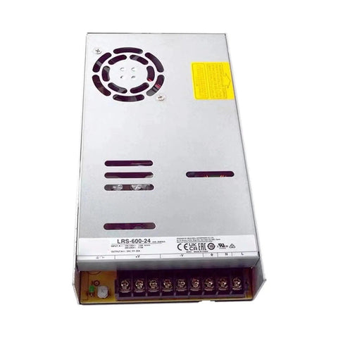 600W 24V 25A Industrial Switching Power Supply For Harsh Environments With Standout Reliability From Minus 20 C To 65 C, 5G Vibration, 5000m Altitude, Overload Overvoltage And Short Circuit Protections, Up To 91 Percent Efficiency, metal case with fan and terminal block
