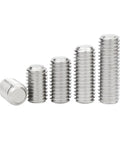 Five Millimeter DIN916 Internal Allen Drive Hex Socket Set Screws In 304 Stainless Steel Grub Cup Point For Door Handles