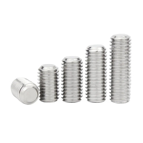 Five Millimeter DIN916 Internal Allen Drive Hex Socket Set Screws In 304 Stainless Steel Grub Cup Point For Door Handles