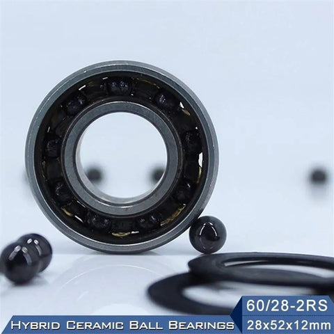 Buttery Smooth 60 28 Rs Hybrid Ceramic Bearing 28X52X12Mm With Silicon Nitride Balls And 52100 Chrome Steel Rings Drop In Track Ready Front Rear Wheel Ride Like A Champ Upgrade