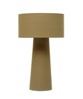 Olive Linen Blend Table Lamp With Inline Switch Modern Iron Base And Soft Linen Shade 12 Inch By 12 Inch By 20 Inch Six Foot Cord Vibe