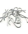 20 Pcs Cotter Pins And R Clips Set, Heavy Duty Zinc Plated Hairpin Assortment For Hitch Pin Locks, Trailer Hitch, Lawn Mowers, Trucks, M2.5 X 55mm