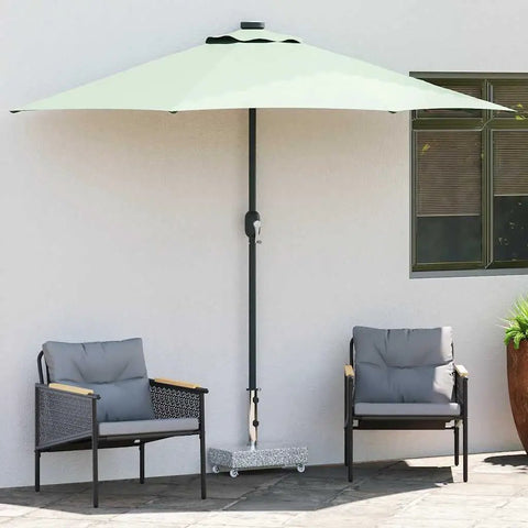 Heavy Duty Granite Umbrella Base With Wheels For Outdoor Patio No Hassle Move 55.1 Lb Stand Easy To Roll with large umbrella
