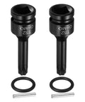 Torx Bit Socket T52 One Half Inch Drive, 2 Pack, Chrome Molybdenum Steel Impact Sockets with O Rings and Cotter Pins