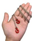 Heavy Duty 1To10 Scale RC Tow Hook Kit With Beefy Steel Tow Chain And U Shaped Rescue Hook