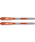 Two Piece Screw Point Paddle Drill Bit Set Six Inch By One Half Inch With Speed Striker Fifteen Times Faster Cut