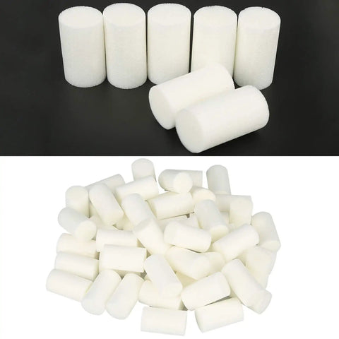 Nebulizer Filter Replacements 50 Pack for Nebulizer Accessories and Air Compressor Pumps for 30 MPa Machines, Compact 2 by 3.5 cm Filters