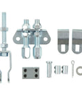 Universal Parking Brake Cable Kit ABS Plastic Emergency Handbrake Cable Assembly parts including bolts and fittings.