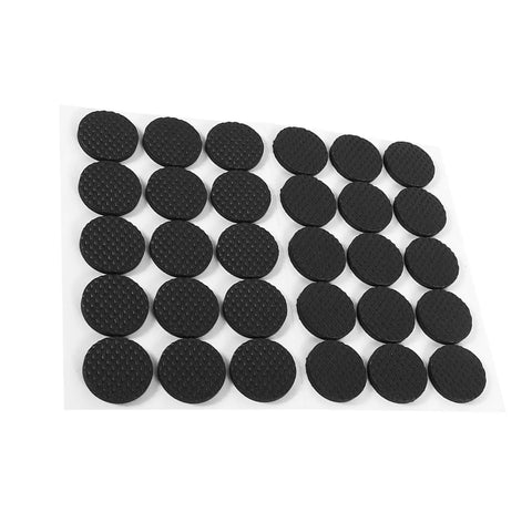 30 Pack Non Slip Rubber Feet Pads For Furniture And Appliances Durable Floor Protection Anti Scratch Protectors Black Rubber Bottoms