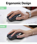 Wireless Mouse For Laptop And PC Desktop With 2.4GHz USB Receiver 6 Buttons And 1600 DPI Adjustable For Medium To Large Hands Cordless No Cable Needed Plug And Play