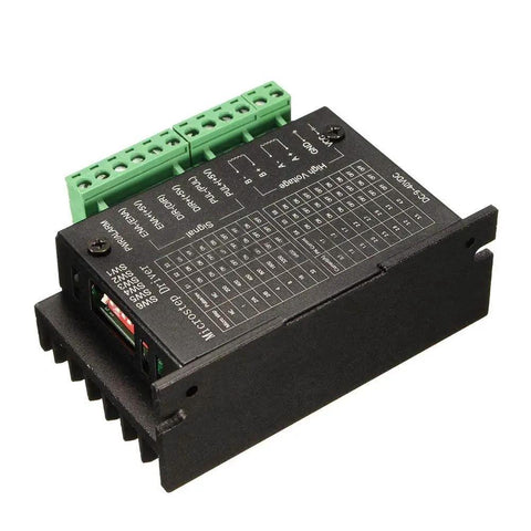 TB6600 Stepper Motor Driver Controller With 32 Segments 9 To 40V DC 4A Max, top view with terminal connections
