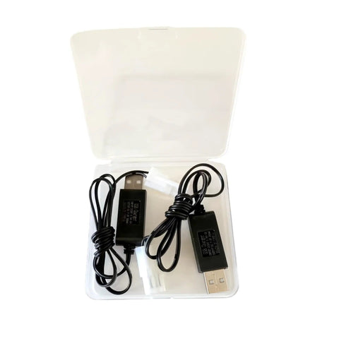 7.2V NiMH NiCd Battery Charger Cable With Standard Tamiya Plug in storage box, USB powered, 5V input