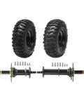 Beefed-Up 30 Inch Rear Axle Assembly With 760mm Drive Shaft Kit And 13x4.10-6 Tubeless Rim, 4 Ply Heavy-Duty Wheel Tire For Buggy Go Kart Golf Cart