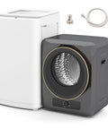 Fully Automatic Portable Washing Machine And Dryer Set Featuring A Solid Stainless Steel Tub Plus 17 Lbs Washer Paired With 10 Lbs Dryer Zero Sweat Laundry Sessions In A Sweet Compact Combo For Apartments Dorms Or RV Road Trips.