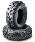Heavy Duty 6 Ply Mud Tires for ATV UTV 25x8x12 Set of 2 With Deep Lug Tread 0.6 Inch Depth 6 Inch Rim Width Max Load 340 Lbs at 7 PSI Fast Acceleration and Braking on Mud and Rough Terrain