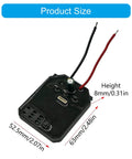Brushless Controller For Electric Wrench, Beefy Heavy Duty Power Transmission dimensions 63x52.5x8mm with wires