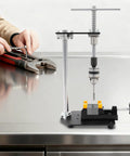 Manual Tapping Machine With Adjustable Precision Hand Tapper Vertical Tapping Tool Portable Tap Holder Wrench on table