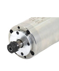 Close-up of Heavy Duty 800W Water Cooled CNC Router Motor With ER11 Collet, showing precision bearing and collet design.