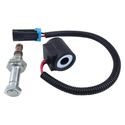 12V Solenoid Valve Coil And Hydraulic Spool Valve Stem Element Kit For Bobcat Skid Steer Loaders Replacement 6667687 6665004 6309311 6309312 6671025 6675559