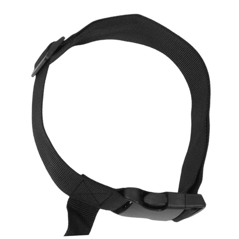 Grip Ready Scuba Tank Retainer Band And Carry Strap For Diving Cylinders Wear Resistant And Secure Binding Lightweight Portable Gear Accessory For Quick Tank Handling Durable Dive Gear Setup Built For Safe Stable Underwater Use shows black strap with buckle for securing tanks.