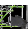 Close-up of the 867 Piece Marble Roller Coaster Kit With Glow In The Dark Space Rail STEM Model showing glow track and steel balls.