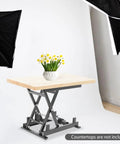 Heavy Duty Dc 24v Electric Scissor Lift Table With 250lbs Load Capacity Plus Handy Remote Control For Smooth Hydraulic Material Handling And Sturdy Workstation Support with decorative flowers