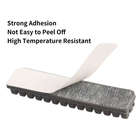 Close-up of silicone wiper pad from A1 Nozzle Brush Replacement Kit for 3D printers, showing strong adhesion properties and high temperature resistance.