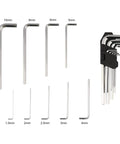Hex keys from the Heavy Duty 126 Piece Socket Wrench Set With One Quarter Inch Three Eighths Inch And One Half Inch Drive