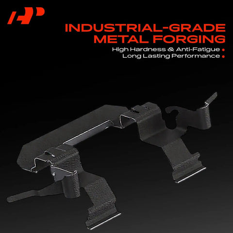 Front Side Disc Brake Hardware Kit For 07-19 Nissan Sentra Versa Cube Plus Anti Lock Brakes System Replacement With Premium Grade Steel And Rust Proof Finish For Smooth Stopping Power And Easy Install industrial-grade metal forging clip