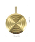Gold Metal Clock Pendulum Replacement For Traditional Quartz Wall Clocks With Accurate Timekeeping And Silent Operation - 9.5 cm view
