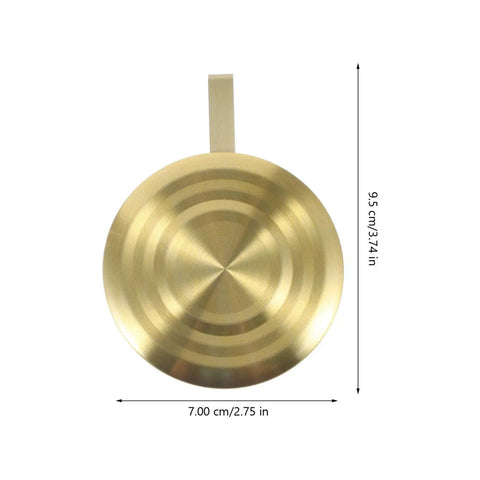 Gold Metal Clock Pendulum Replacement For Traditional Quartz Wall Clocks With Accurate Timekeeping And Silent Operation - 9.5 cm view