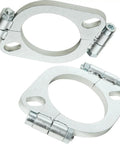 Heavy Duty 2.5 Inch Split Flange Repair Kit 2 Pack with hex socket head bolts for exhaust leaks, zinc steel, fits 63.5mm OD pipe.