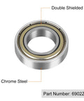 6902ZZ chrome steel double shield bearing for robotics