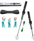 Pop Feedback Retractable Golf Swing Trainer With Click Timing Feedback And Tempo Stick For Right Handed Golfers Grip Trainer
