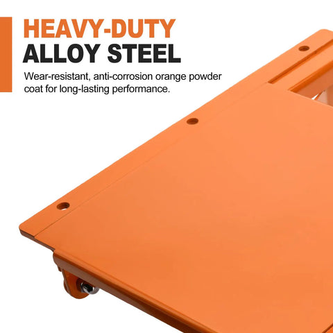 Heavy Duty Sliding Grain Gate For Ibc Tote With A Knockout Manual Flow Control Lever Built Tough From Top Shelf Alloy Steel, orange powder-coated surface.