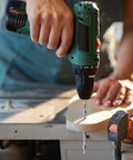 Grip These Five Pcs Long Wood Drill Bits For Some Serious Drilling Action. 150mm HSS bit drilling wood in a hand-held power drill