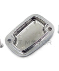 Badass Chrome Front Brake Fluid Reservoir Cap For Harley-Davidson Electra Glide CNC machined aluminum, top view