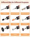 Plug In Corded Rotary Tool Kit With Electric Detail Sander And Tiny Grinder Pen For Precision Woodworking Metal Finishing And DIY Repairs No Battery Noise Free Power For Long Sessions, drill and sanding bits