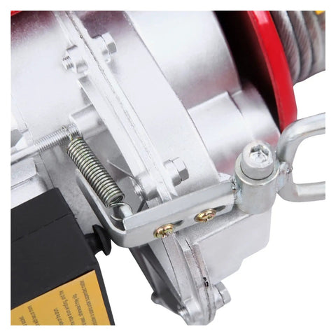 Heavy Duty Electric Hoist With 220V Plug And Play Cable Winch Motor For Home Garage Use Built Tough Steel Body 800Kg Capacity Smooth Lifting Crane Zero Hassle Operation