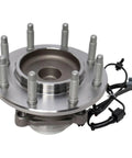 Premium Front Wheel Bearing And Hub Assembly Pair For 2018 To 2021 Chevy Express 2500 Gmc Savana showing detailed hub with bolts and wiring.