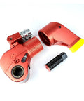 Heavy Duty Hydraulic Torque Wrench With Square Drive built tough anti corrosion alloy construction, detailed components on white background.