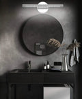 Upgrade Your Bathroom With A Sleek 15.7 Inch Vanity Light Fixture, 5W LED Cool White 6000K, Stainless Steel, Plug-In Design over mirror
