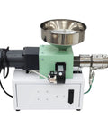 Badass Single Screw Extruder Desktop Machine For Custom 3D Printer Filament Production with stainless funnel and 250W motor.