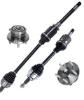 AWD Front CV Axles and Wheel Bearing Hubs Kit For Jeep Grand Cherokee 2011-2021 And Dodge Durango 2011-2022 With 2 Speed Transfer Case