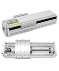 Rock Solid Linear Module Stage Featuring A Buttery Smooth 20mm Ballscrew Rail And High Precision Linear Guides For Nema 32, showing a detailed view of the rail.