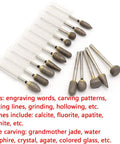 Heavy Duty 3mm Diamond Burr Grinding Head For Rotary Carving And Jade Peeling With Sintered Abrasive Tip compatible with various rotary tool bits