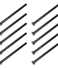 4 Inch Door Hinge Pins Black Set Of 10 For Interior And Exterior Hinges, Heavy Duty Iron Replacement For Doors displayed