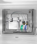Large 75 By 60 By 65 Cm 3D Printer Enclosure With LED Light Dustproof Filament Dryer Fume Extractor And Ventilation System Noise Reduction Boosts Print Quality For ABS And PETG High Temp Projects visible with internal mechanism and LED lights