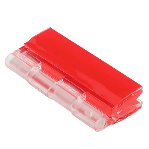 Crystal Clear Acrylic Hinges 4 Pack 1.37 x 1.77 Inch For Mini Cabinets Drawers Jewelry Boxes Transparent Continuous Hinge With 275 Degree Rotation